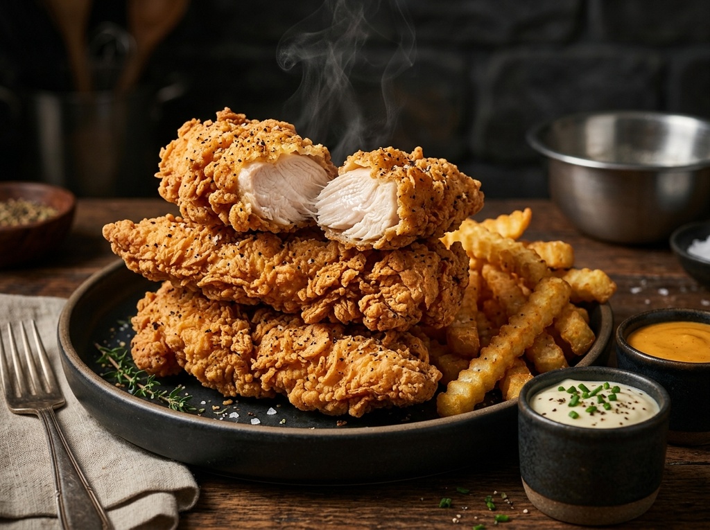 Hand-Breaded Buttermilk Chicken Tenders