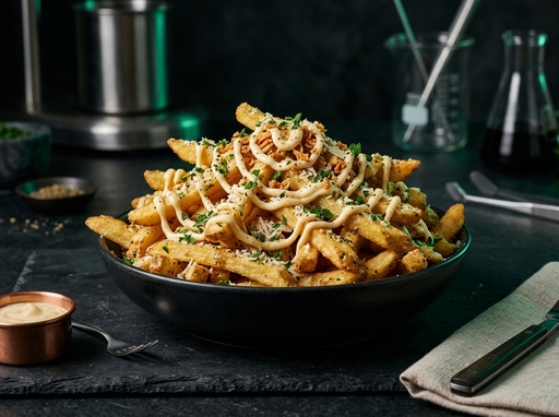 [CK-SIDES-PARMFRIES] Garlic Parmesan Loaded Fries
